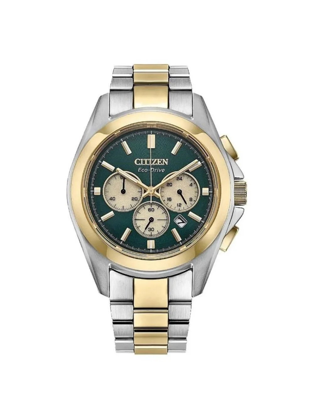 NWT Citizen Sport Luxury Chronograph Green Dial Men's Watch